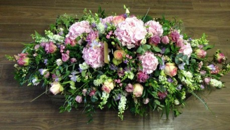 Summer Country Garden Casket Spray