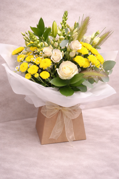 Lemon Drops - This little bag filled with flowers is the perfect way to send your message.