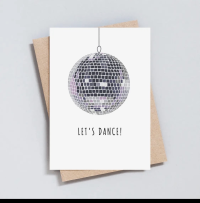 Let’s Dance Disco Ball Birthday Card - A6 Birthday Card by The Tyoe Club