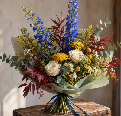 The Artisan Edit - Florist Choice - For those who appreciate flowers a little differently.

An expressive, design-led arrangement created with artistic freedom by our florists.

Expect unexpected colour combinations, sculptural silhouettes, beautiful seasonal stems and a distinctive contemporary finish.

Every arrangement is individually designed, allowing us to select the finest flowers available and create something truly unique.

No two arrangements are ever the same.

Florist’s choice. Designed with intention. Made to be noticed