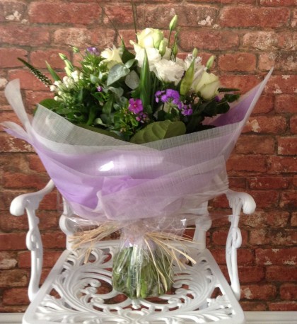 Lilac and White Hand Tied