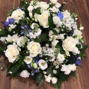 White and Blue Posy