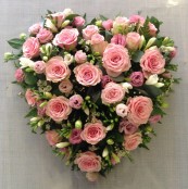 Rose and Freesia Heart